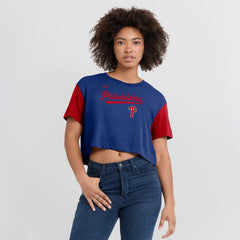 Philadelphia Phillies Nike Women's Script Dri-FIT Cropped T-Shirt | MLB Discount