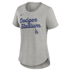 Los Angeles Dodgers Nike Women's Script Tri-Blend T-Shirt | MLB Discount