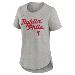 Philadelphia Phillies Nike Women's Script Tri-Blend T-Shirt | MLB On Sale