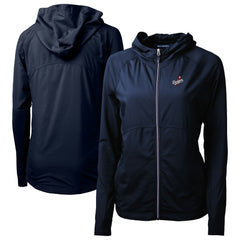 Los Angeles Dodgers Cutter & Buck Women's Adapt Eco Knit Hybrid Recycled Full-Zip Hoodie | MLB New