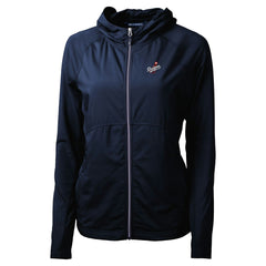 Los Angeles Dodgers Cutter & Buck Women's Adapt Eco Knit Hybrid Recycled Full-Zip Hoodie | MLB New
