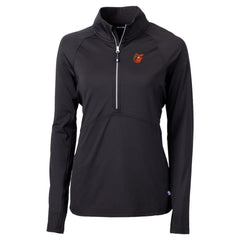 Baltimore Orioles Cutter & Buck Women's DryTec Adapt Eco Knit Stretch Recycled Raglan Half-Zip Top | MLB For sale