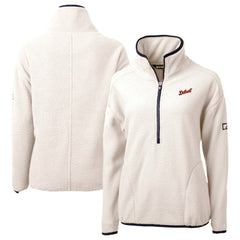 Detroit Tigers Cutter & Buck Women's Cascade Eco Sherpa Fleece Half-Zip Pullover Jacket | MLB Shop