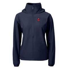 Boston Red Sox Cutter & Buck Women's Charter Eco Recycled Half-Zip Anorak Jacket | MLB Online