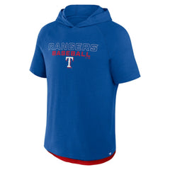 Texas Rangers Fanatics Clubhouse Optimal Play Raglan Hoodie T-Shirt | MLB Shop
