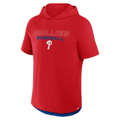 Philadelphia Phillies Fanatics Clubhouse Optimal Play Raglan Hoodie T-Shirt | MLB For sale