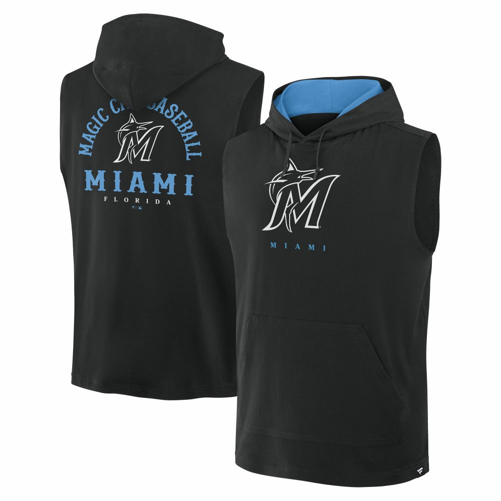 Miami Marlins Fanatics Fire Speed Sleeveless Pullover Hoodie | MLB Near me