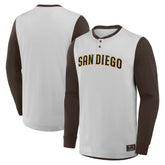 San Diego Padres Fanatics Clubhouse Long Sleeve Henley Shirt | MLB For sale