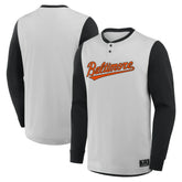 Baltimore Orioles Fanatics Clubhouse Long Sleeve Henley Shirt | MLB Shop