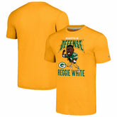 Green Bay Packers Reggie White Homage Unisex Caricature Retired Player Tri-Blend T-Shirt