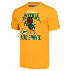 Green Bay Packers Reggie White Homage Unisex Caricature Retired Player Tri-Blend T-Shirt