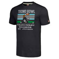 Las Vegas Raiders Bo Jackson Homage Unisex Tecmo Bowl Retired Player Graphic Tri-Blend T-Shirt