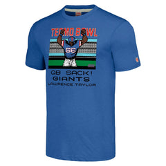 New York Giants Lawrence Taylor Homage Unisex Tecmo Bowl Retired Player Graphic Tri-Blend T-Shirt