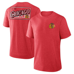 Chicago Blackhawks Fanatics Fan Lanes Tri-Blend T-Shirt For Sale