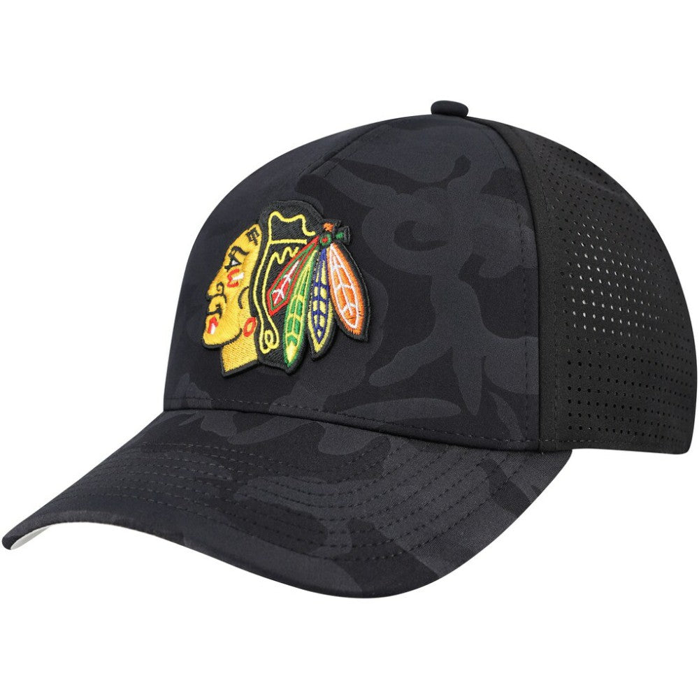 Chicago Blackhawks American Needle Valin Camo Super Tech Vented Adjustable Hat Sale
