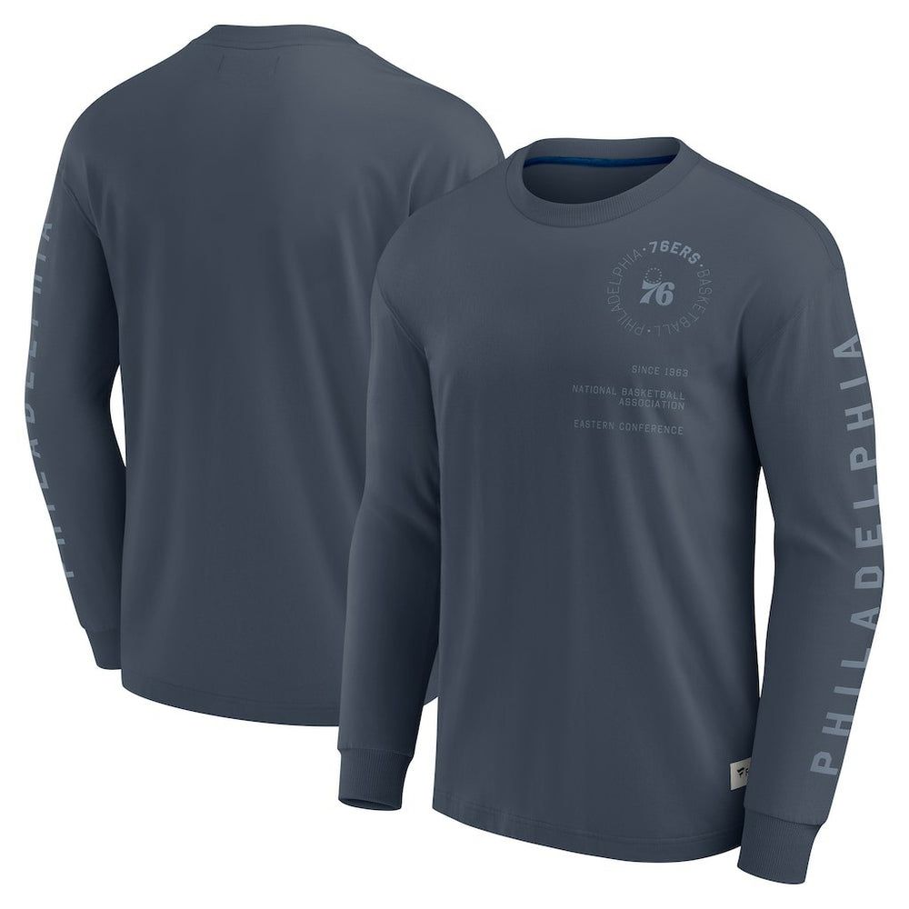 Philadelphia 76ers Elements Future Ground Tonal Info Long Sleeve T-Shirt Outlet