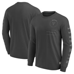 Milwaukee Bucks Elements Future Ground Tonal Info Long Sleeve T-Shirt Online