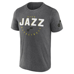 Utah Jazz Logo Athletic Block Practice Performance T-Shirt Discount