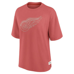 Detroit Red Wings Fanatics Women's Oversized Elements Raw Edge Future Ground T-Shirt On Sale