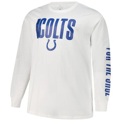 Indianapolis Colts Fanatics Big & Tall Vision Long Sleeve T-Shirt
