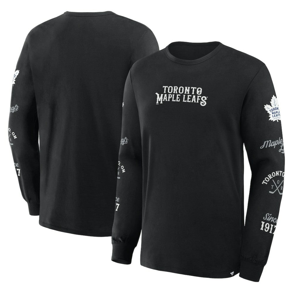 Toronto Maple Leafs Fanatics Boxed In Legacy Long Sleeve T-Shirt Outlet