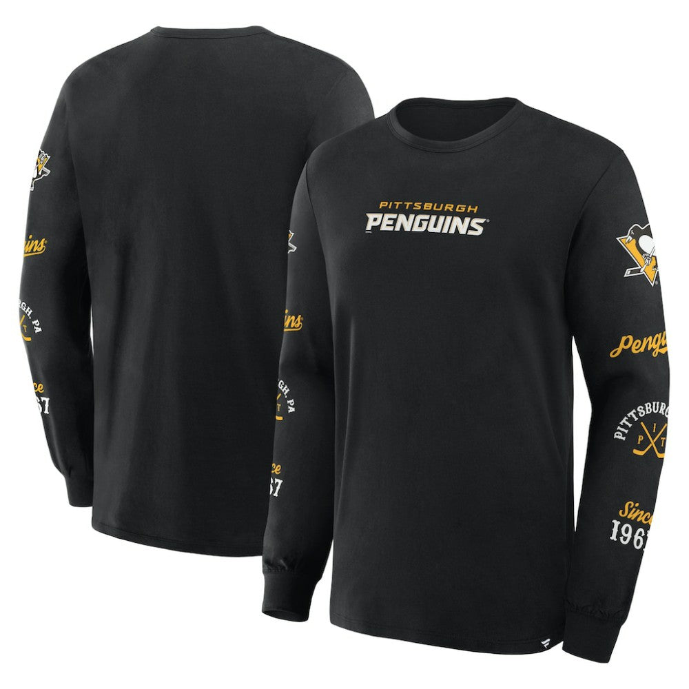 Pittsburgh Penguins Fanatics Boxed In Legacy Long Sleeve T-Shirt Sale