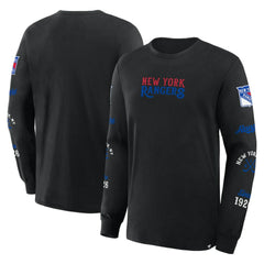 New York Rangers Fanatics Boxed In Legacy Long Sleeve T-Shirt Sale