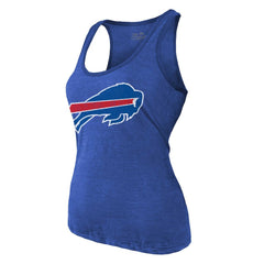 Buffalo Bills Keon Coleman Majestic Threads Women's Name & Number Tri-Blend Scoop Neck Tank Top