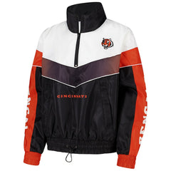 Cincinnati Bengals The Wild Collective Women's 1/4 Zip Track Jacket