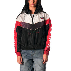 San Francisco 49ers The Wild Collective Women's 1/4 Zip Track Jacket