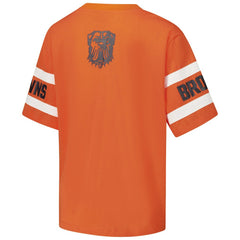 Cleveland Browns The Wild Collective Women's Drop Shoulder T-Shirt