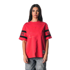 Kansas City Chiefs The Wild Collective Women's Drop Shoulder T-Shirt