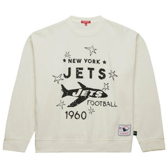 New York Jets Mitchell & Ness Women's Throwback Logo 3.0 Pullover Sweatshirt