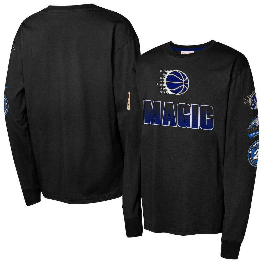 Orlando Magic Youth Hardwood Classics All Over Long Sleeve T-Shirt New