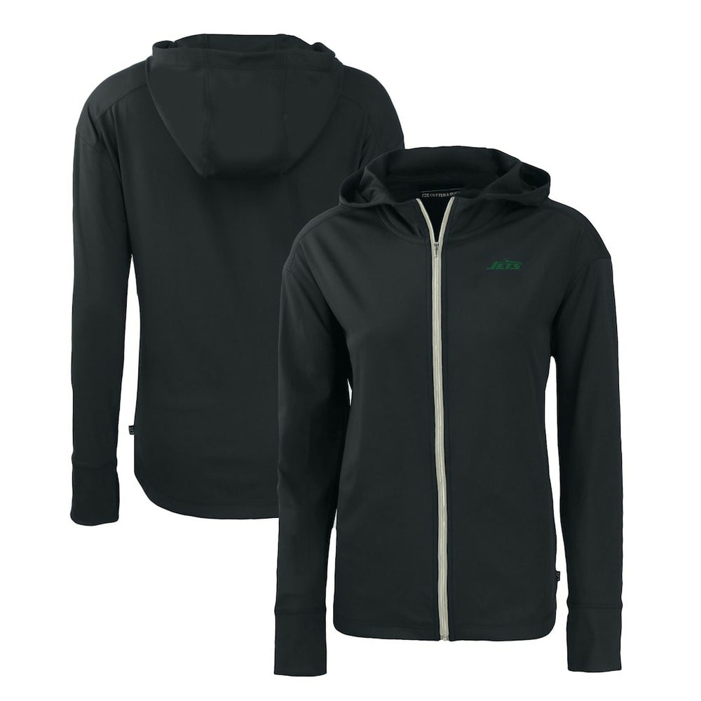 New York Jets Cutter & Buck Women's Primary Logo Daybreak Eco Recycled Full-Zip Hoodie Jacket