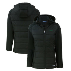 New York Jets Cutter & Buck Women's Primary Logo Evoke Hybrid Eco Softshell Recycled Full-Zip Hoodie Jacket