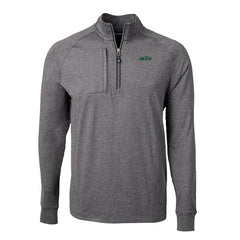 New York Jets Cutter & Buck Primary Logo Adapt Eco Knit Quarter-Zip Top
