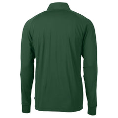 New York Jets Cutter & Buck Helmet Adapt Eco Knit Stretch Recycled Quarter-Zip Top