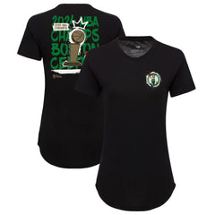 Boston Celtics Sportiqe Women's 2024 NBA Finals Champions King of the Court Phoebe Tri-Blend T-Shirt New