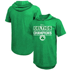 Boston Celtics Majestic Threads Women's 2024 NBA Finals Champions Tri-Blend Short Sleeve Pullover Hoodie Top - Kelly Green on sale On Sale
