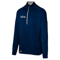 Seattle Seahawks Grind Iron Quarter-Zip Top