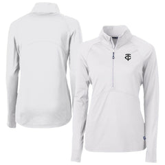 Minnesota Twins Cutter & Buck Women's Adapt Eco Knit Stretch Recycled Half-Zip DryTec Top | MLB Online