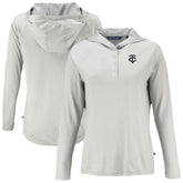 Minnesota Twins Cutter & Buck Women's Coastline Epic Comfort Eco Recycled Raglan Long Sleeve Hoodie T-Shirt | MLB Online