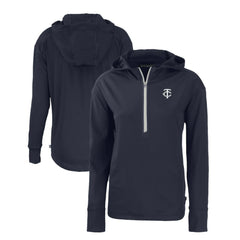 Minnesota Twins Cutter & Buck Women's Daybreak Eco Recycled Half-Zip Hoodie | MLB Shop