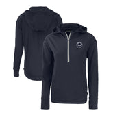 New York Mets Cutter & Buck Women's Daybreak Eco Recycled Half-Zip Hoodie | MLB Online