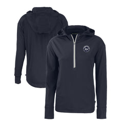 New York Mets Cutter & Buck Women's Daybreak Eco Recycled Half-Zip Hoodie | MLB Online