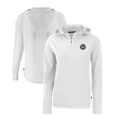 New York Mets Cutter & Buck Women's Daybreak Eco Recycled Half-Zip Hoodie | MLB New