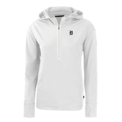 Detroit Tigers Cutter & Buck Women's Daybreak Eco Recycled Half-Zip Hoodie | MLB New