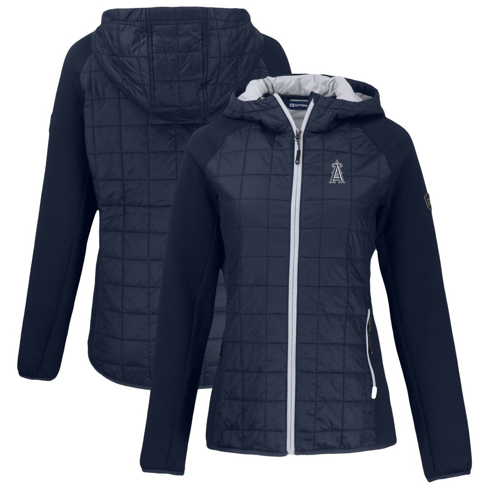 Los Angeles Angels Cutter & Buck Women's Rainier Primaloft Eco Full-Zip Hybrid Jacket | MLB For sale