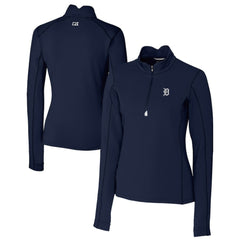 Detroit Tigers Cutter & Buck Women's Traverse Stretch Quarter-Zip Pullover Top | MLB Shop